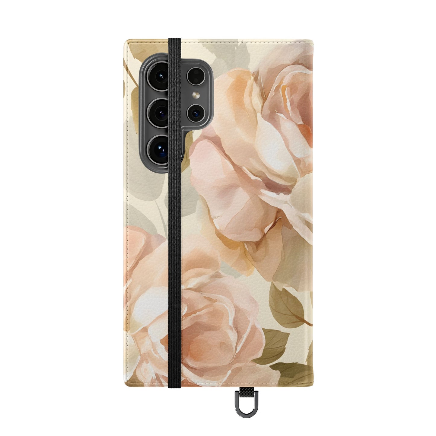 Soft Rose Elegance โ Vegan Leather Wallet Samsung Case