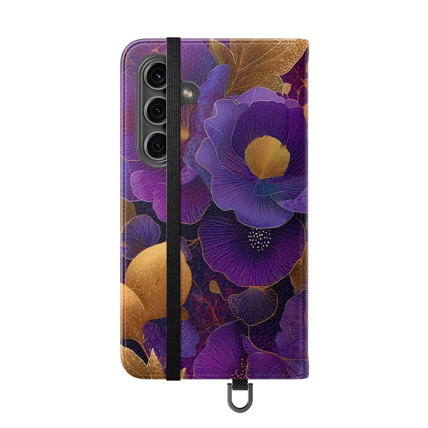 Imperial Petals – Vegan Leather Samsung Flip Phone Case