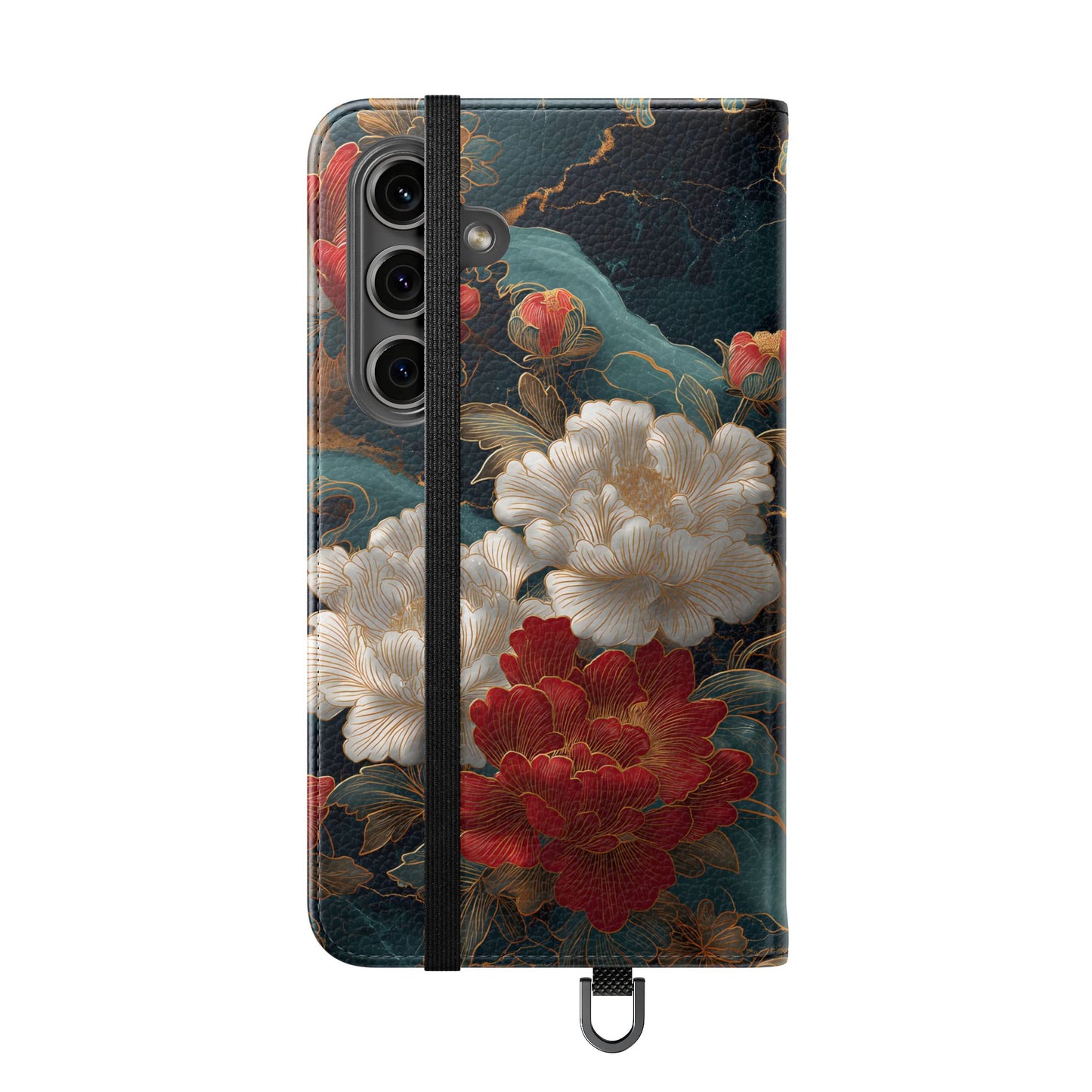 Crimson Tides – Vegan Leather Samsung Flip Case