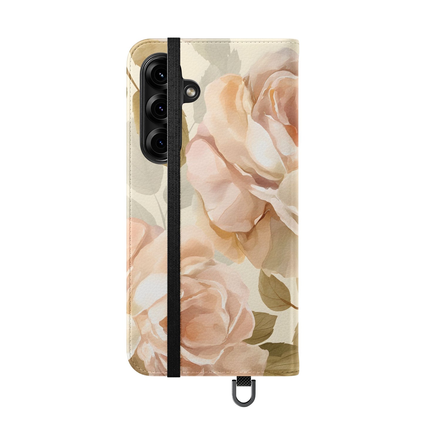 Soft Rose Elegance โ Vegan Leather Wallet Samsung Case