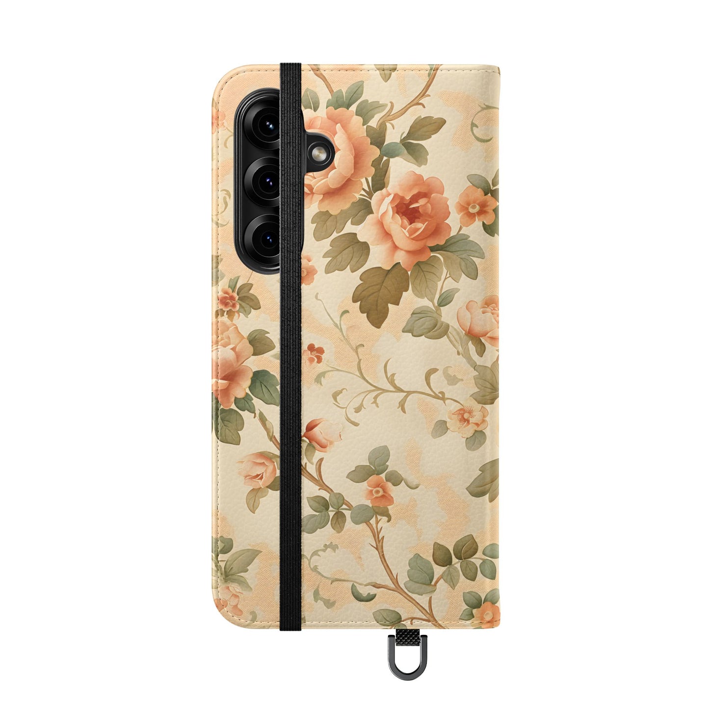 Vintage Bloom โ Vegan Leather Wallet Samsung Case