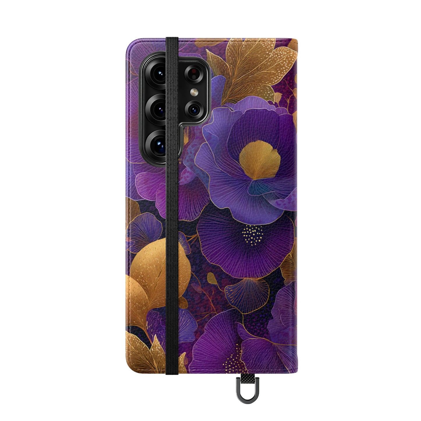Imperial Petals – Vegan Leather Samsung Flip Phone Case