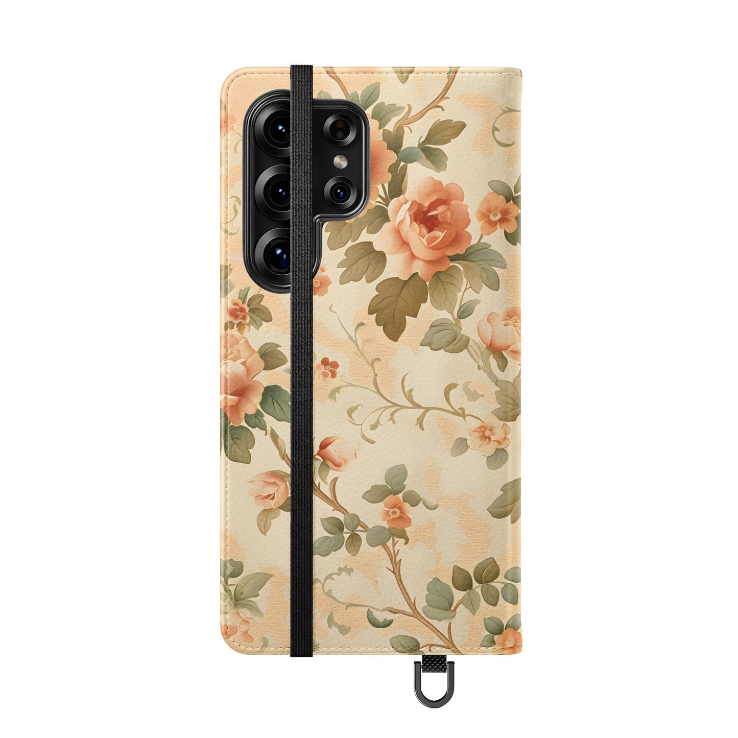 Vintage Bloom โ Vegan Leather Wallet Samsung Case