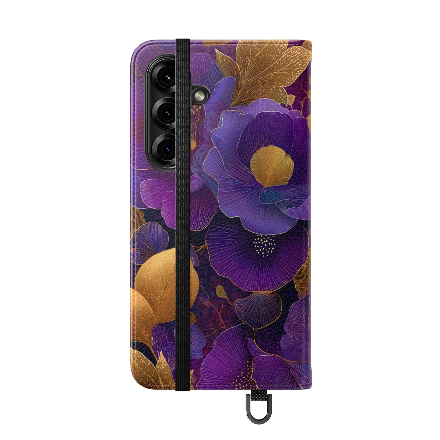 Imperial Petals – Vegan Leather Samsung Flip Phone Case