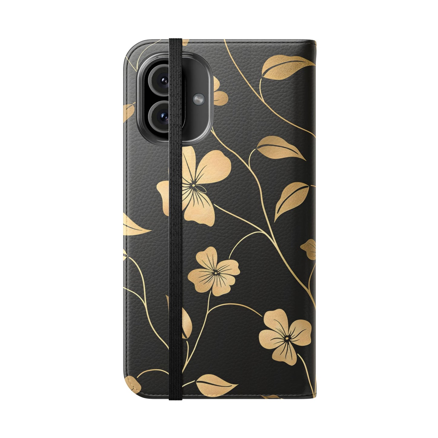 Golden Elegance – iPhone Wallet Case