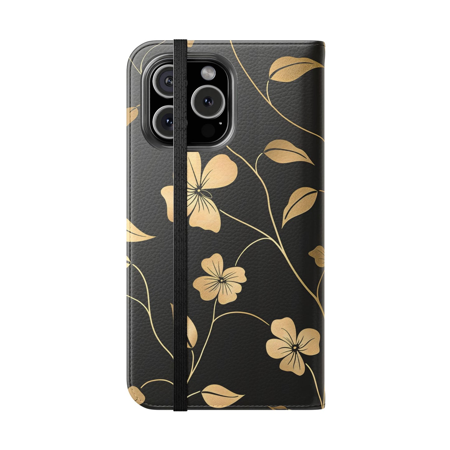 Golden Elegance – iPhone Wallet Case