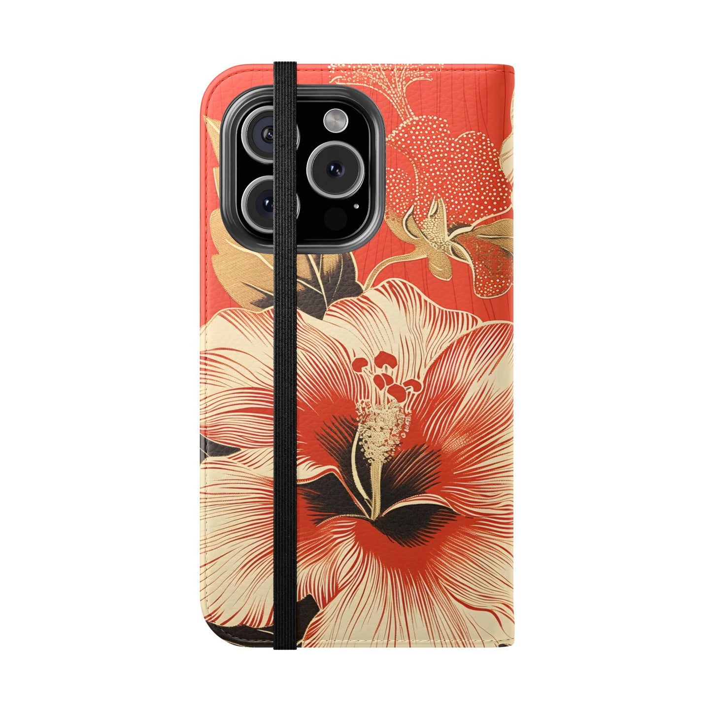 Golden Hibiscus – iPhone Wallet Case