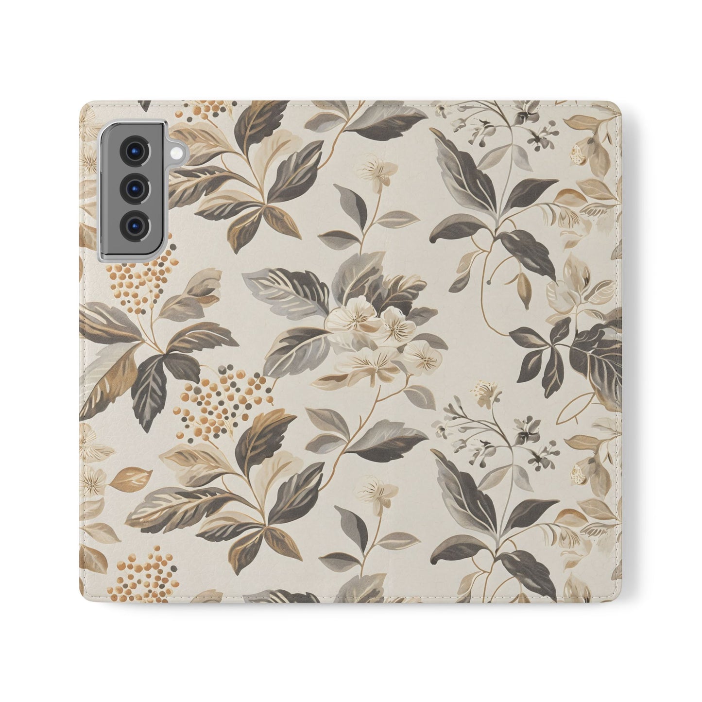 Golden Botanica โ Samsung Vegan Leather Wallet Case