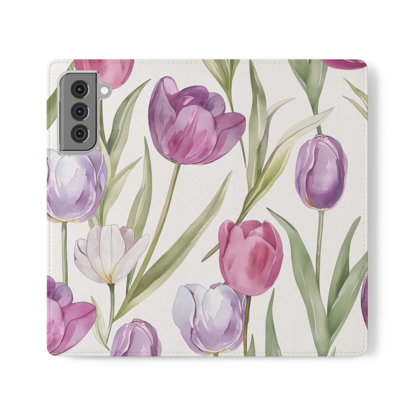 Tulip Serenade โ Vegan Leather Wallet Samsung Case