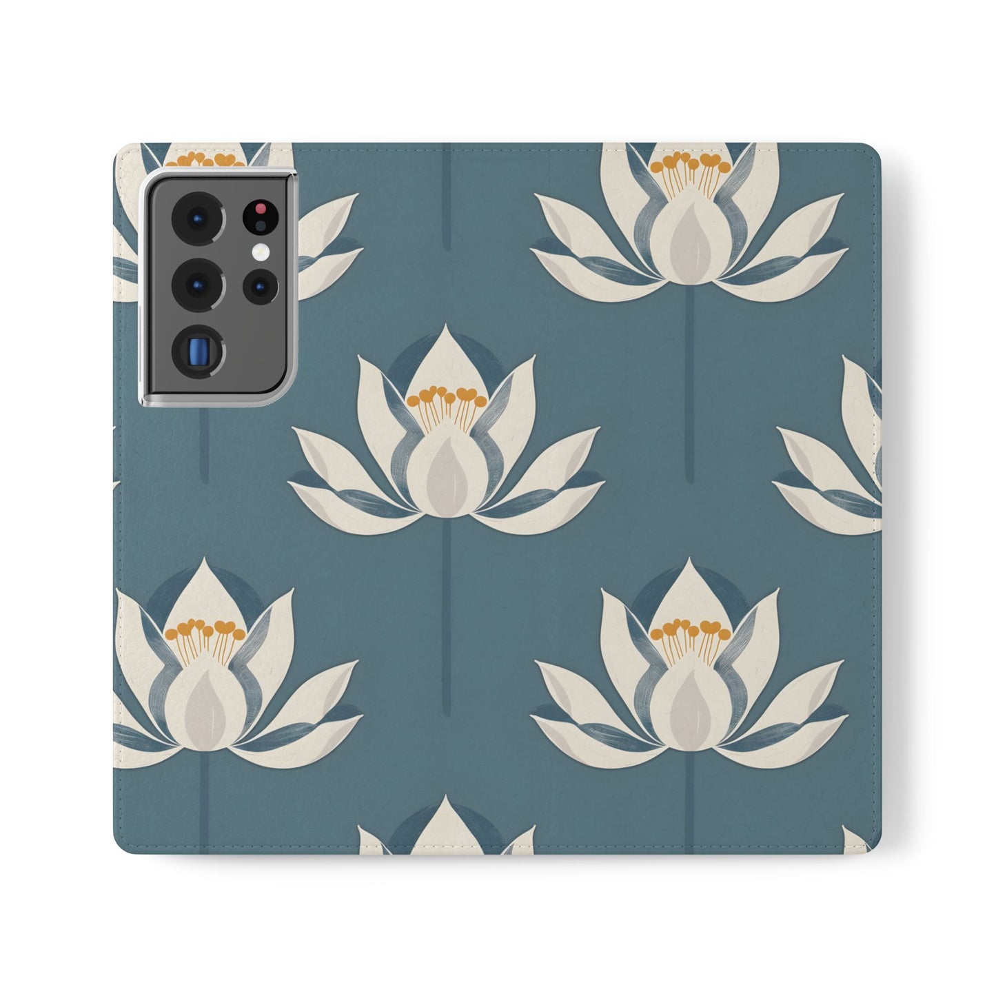 Lotus Serenity – Vegan Leather Wallet Samsung Case