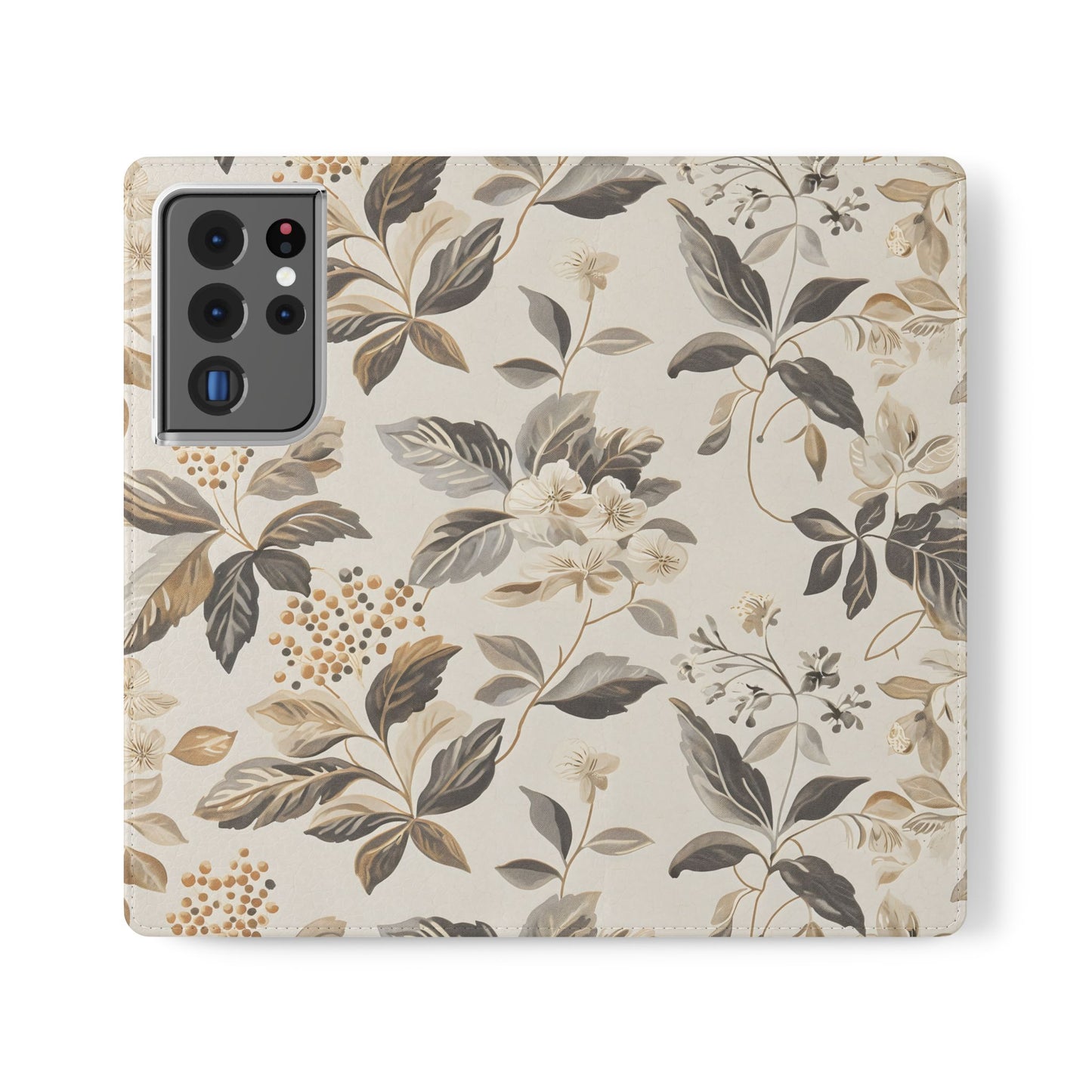 Golden Botanica โ Samsung Vegan Leather Wallet Case