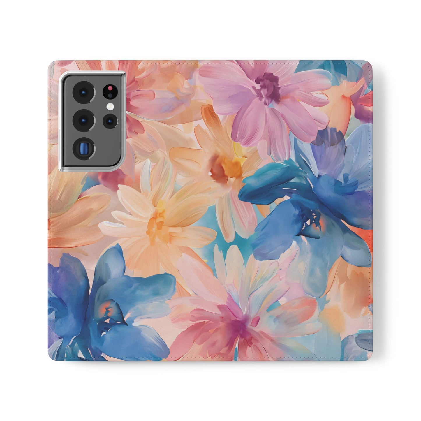 Radiant Bloom – Vegan Leather Wallet Samsung Case