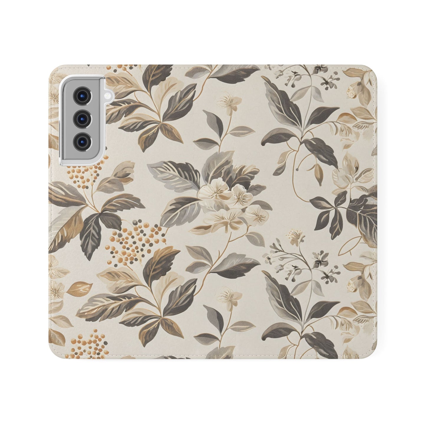 Golden Botanica โ Samsung Vegan Leather Wallet Case