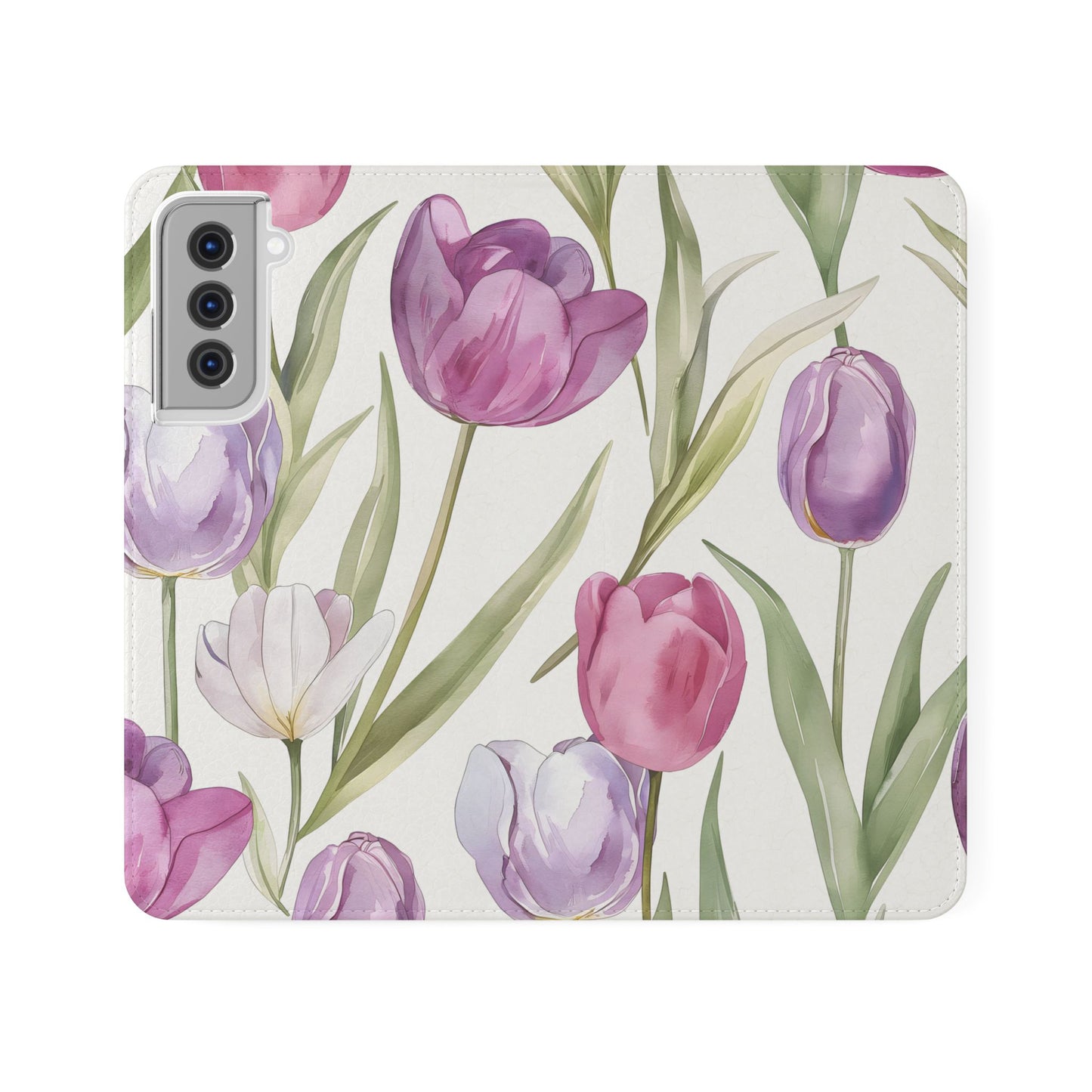 Tulip Serenade โ Vegan Leather Wallet Samsung Case