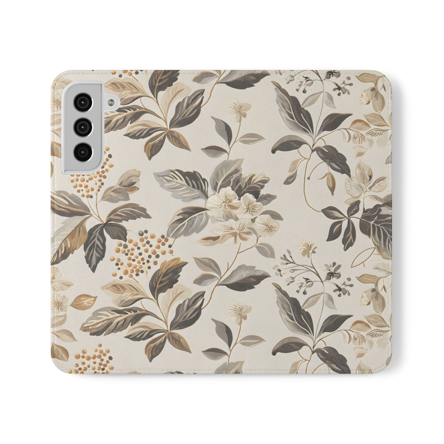 Golden Botanica โ Samsung Vegan Leather Wallet Case