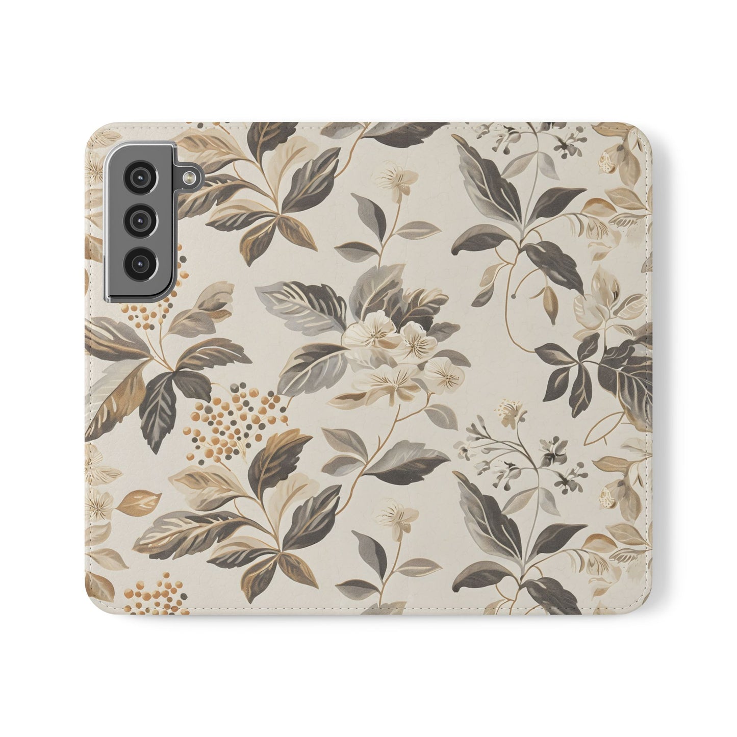 Golden Botanica โ Samsung Vegan Leather Wallet Case