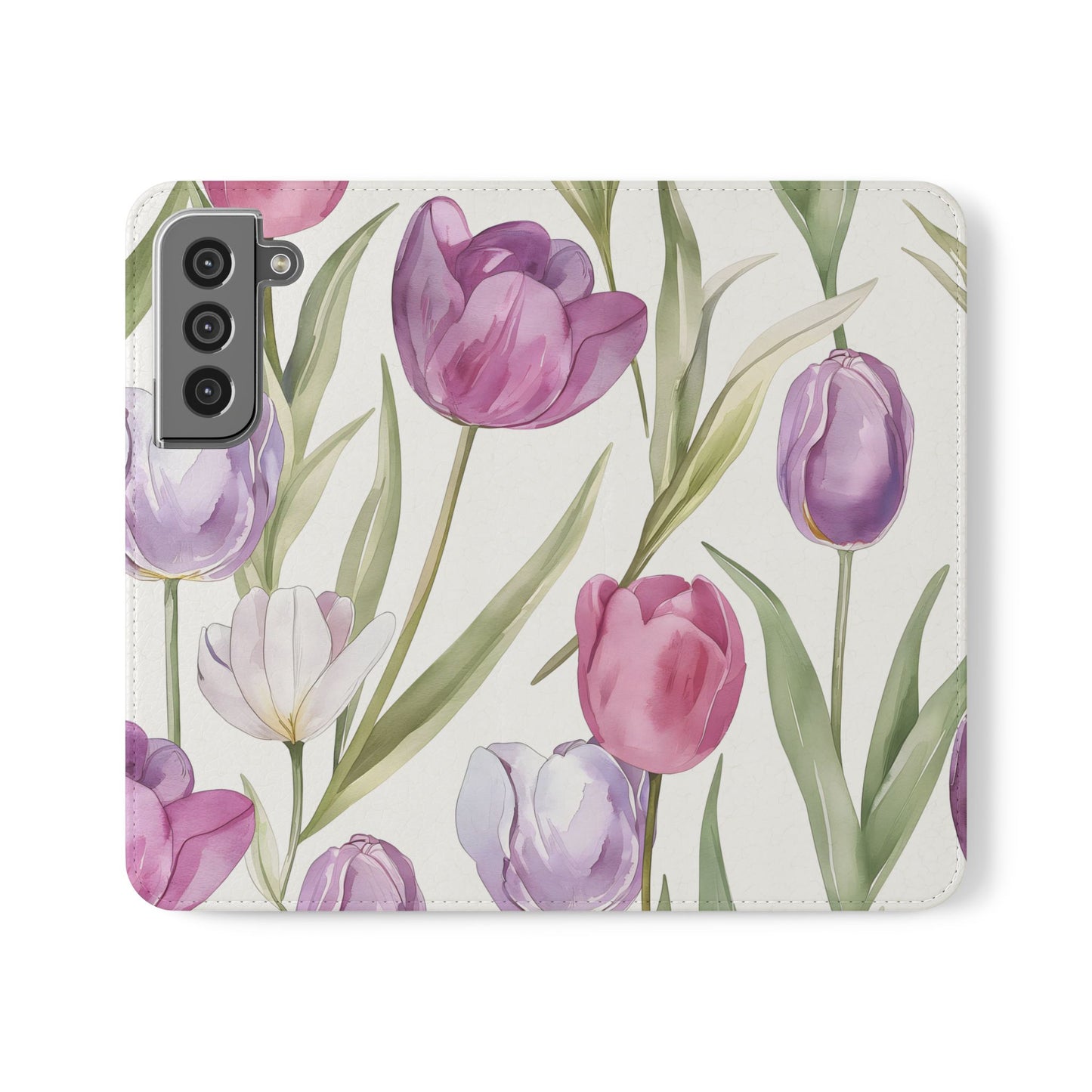 Tulip Serenade โ Vegan Leather Wallet Samsung Case