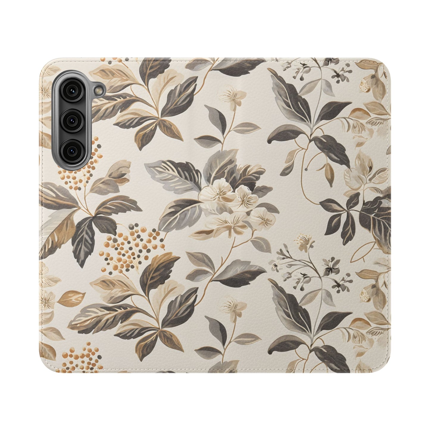 Golden Botanica โ Samsung Vegan Leather Wallet Case