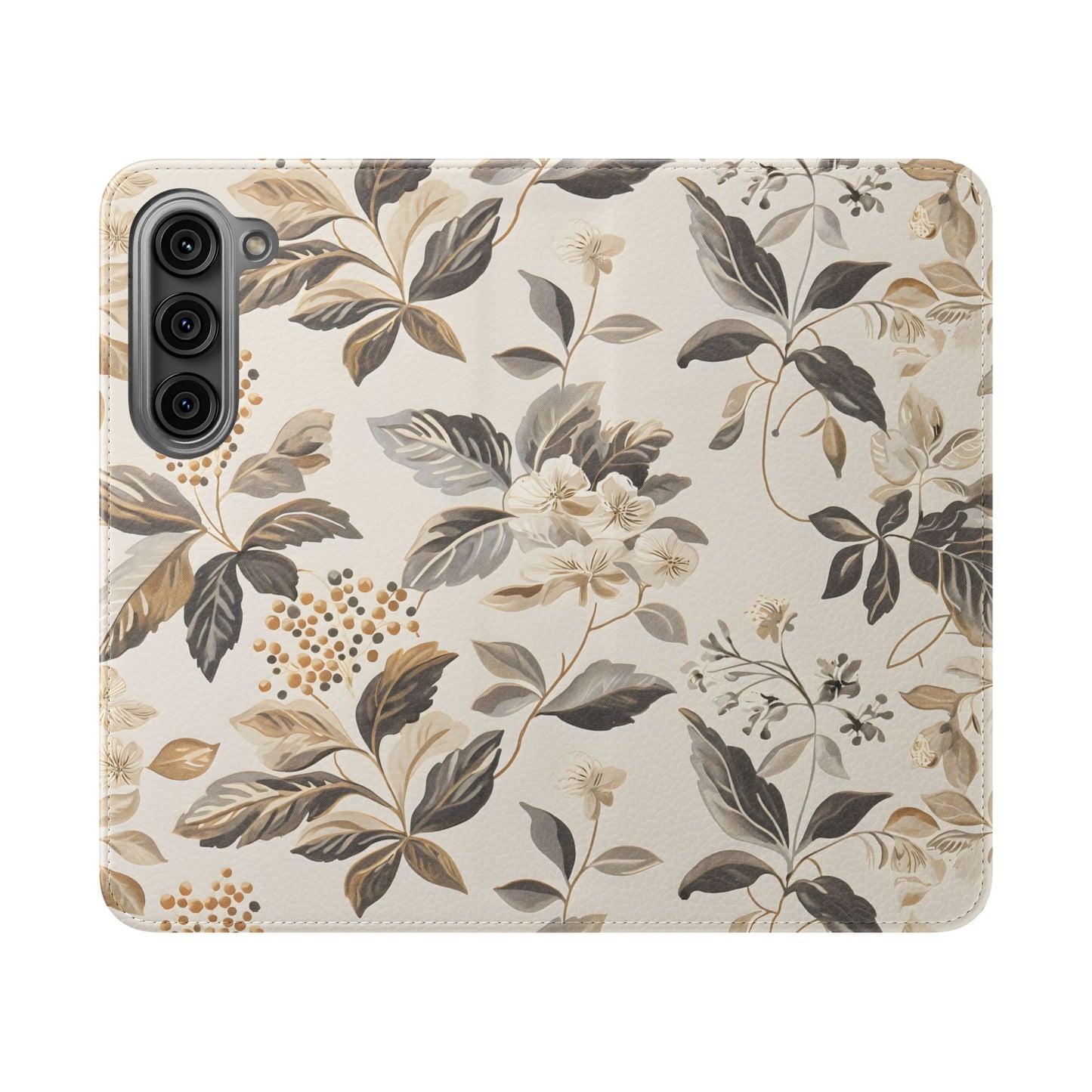 Golden Botanica โ Samsung Vegan Leather Wallet Case