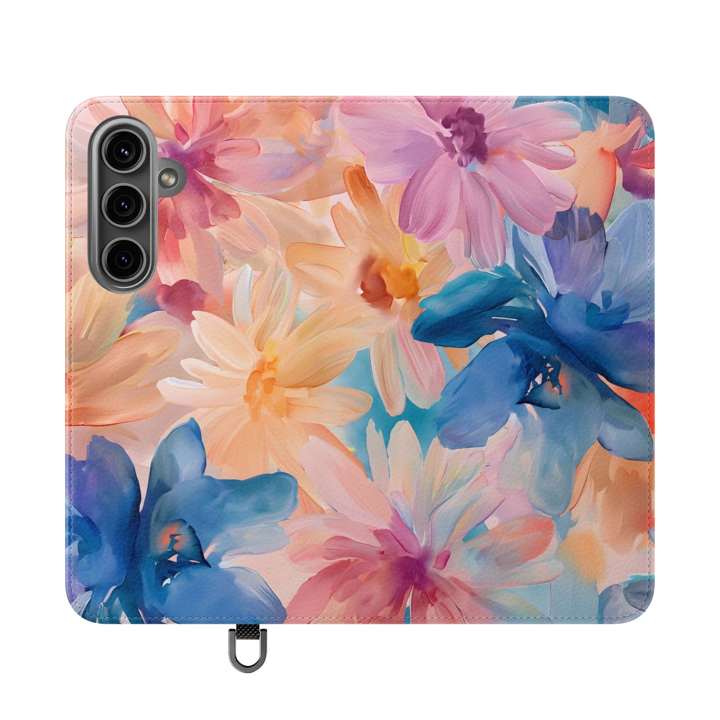 Radiant Bloom – Vegan Leather Wallet Samsung Case