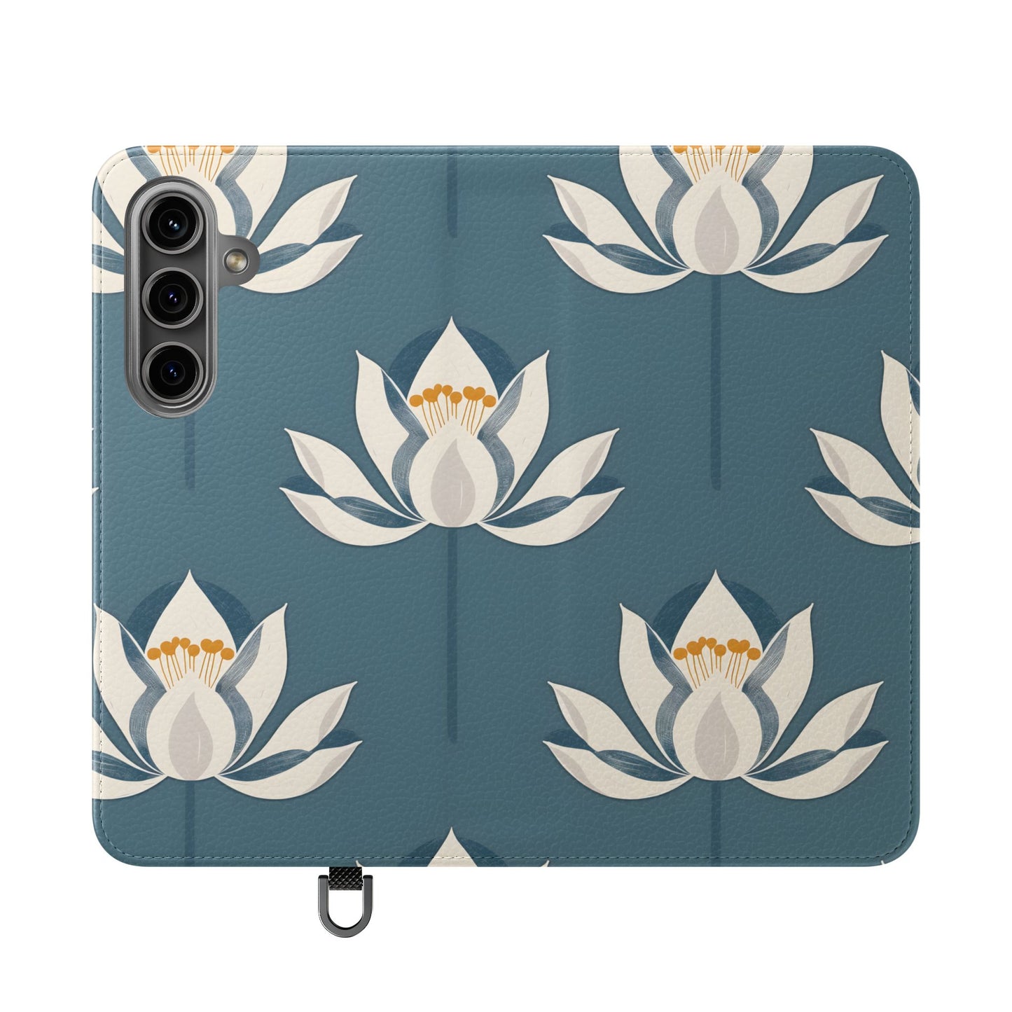 Lotus Serenity – Vegan Leather Wallet Samsung Case