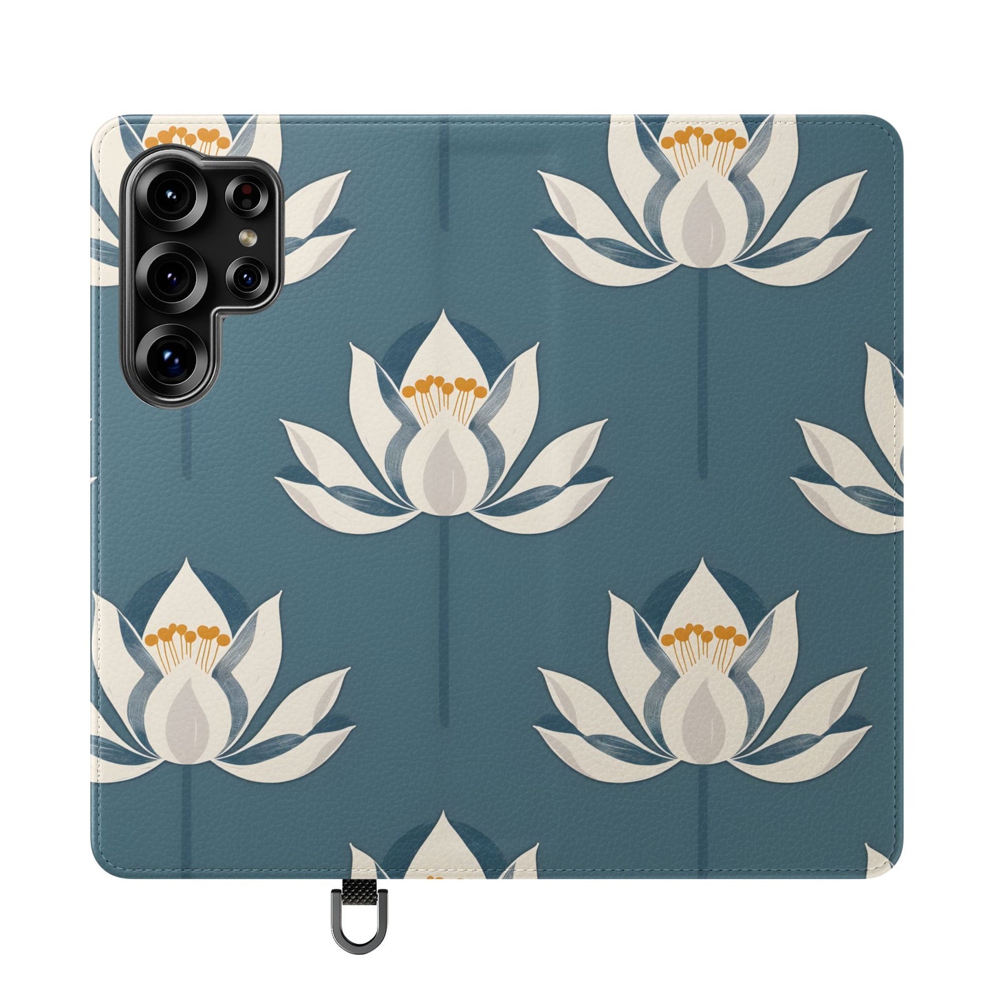 Lotus Serenity – Vegan Leather Wallet Samsung Case