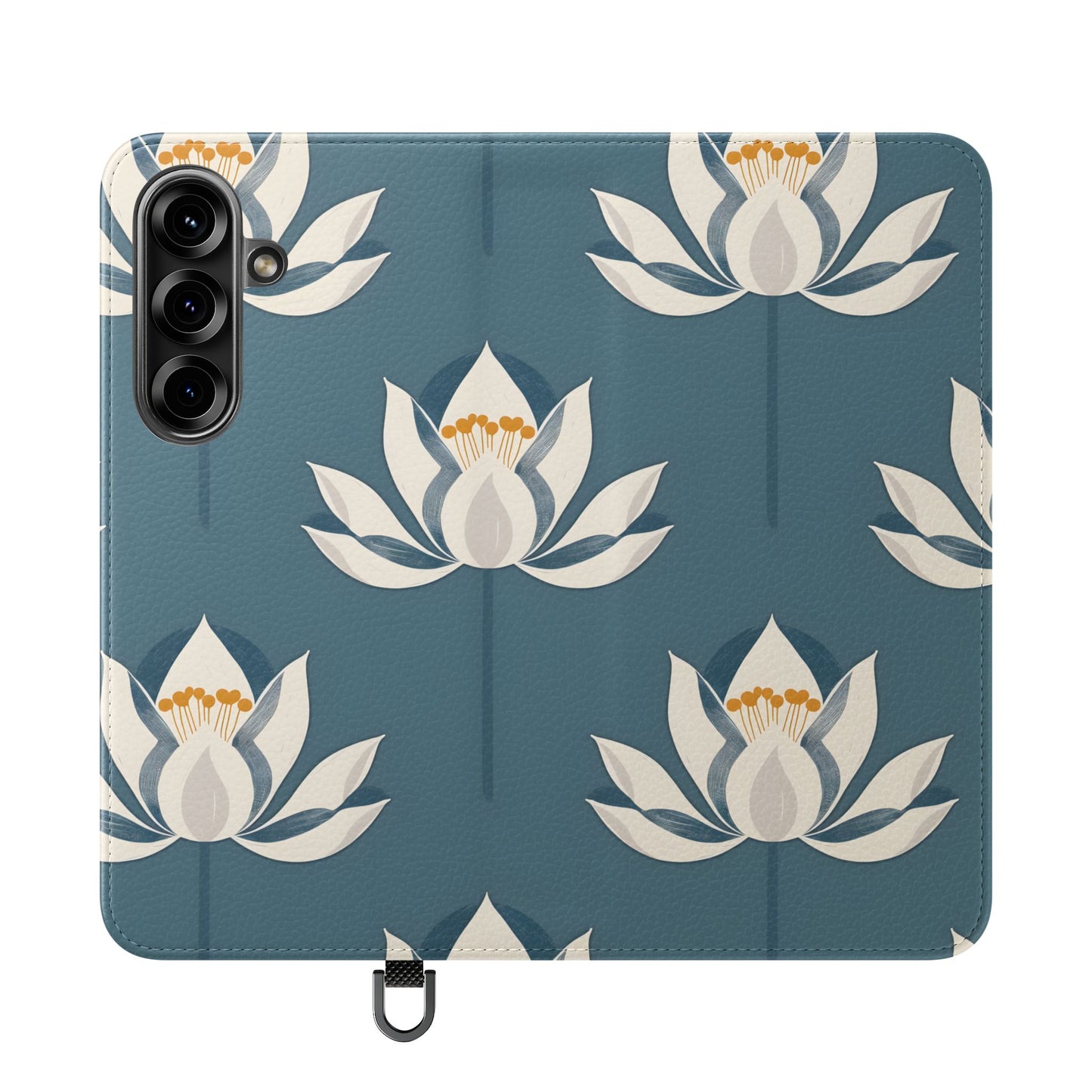 Lotus Serenity – Vegan Leather Wallet Samsung Case