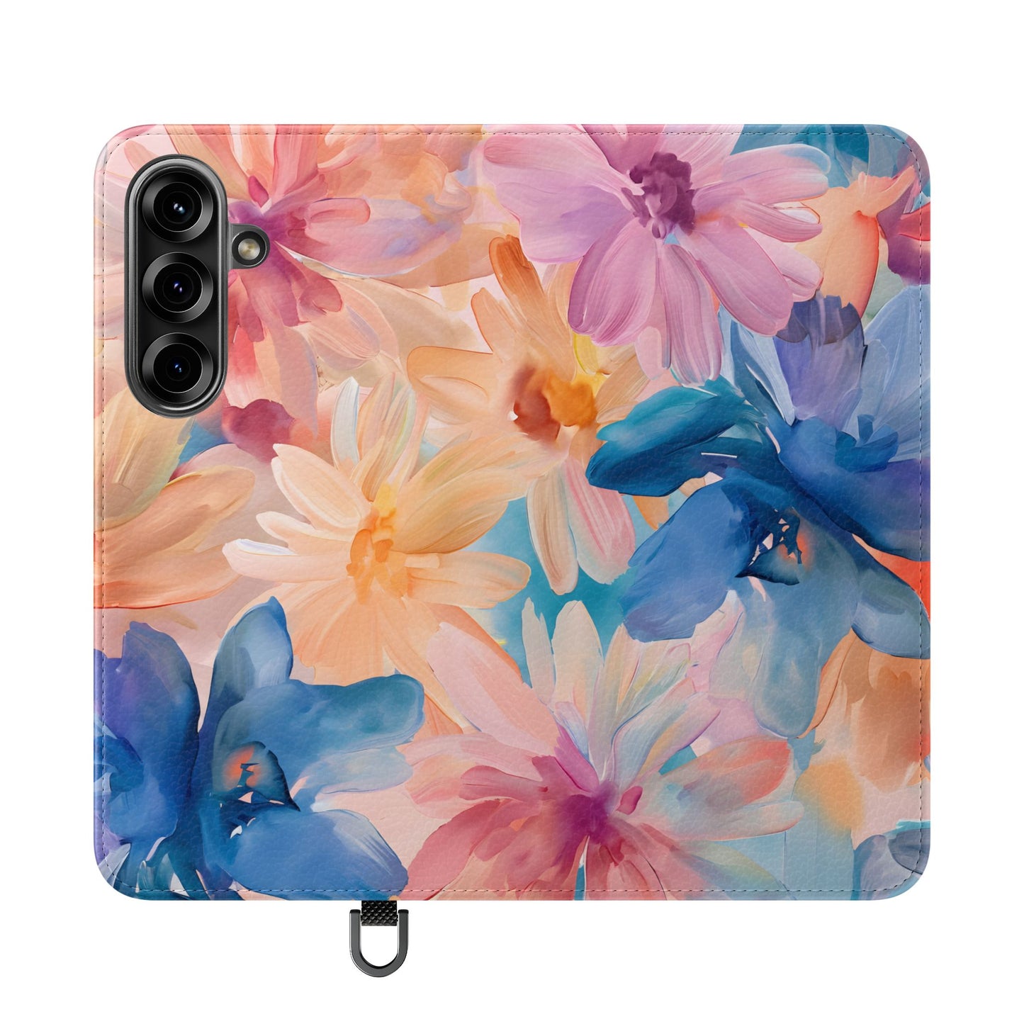 Radiant Bloom – Vegan Leather Wallet Samsung Case
