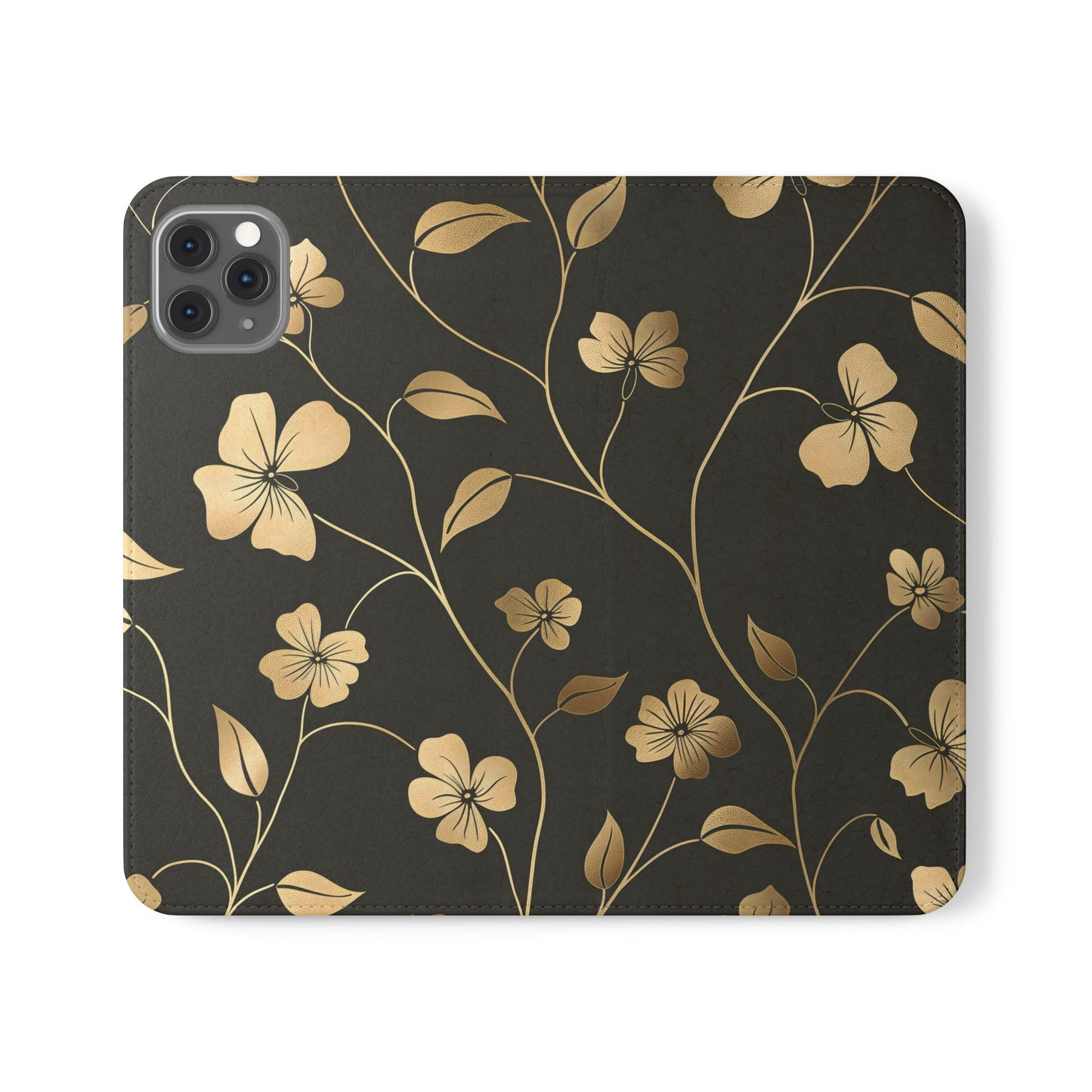 Golden Elegance – iPhone Wallet Case