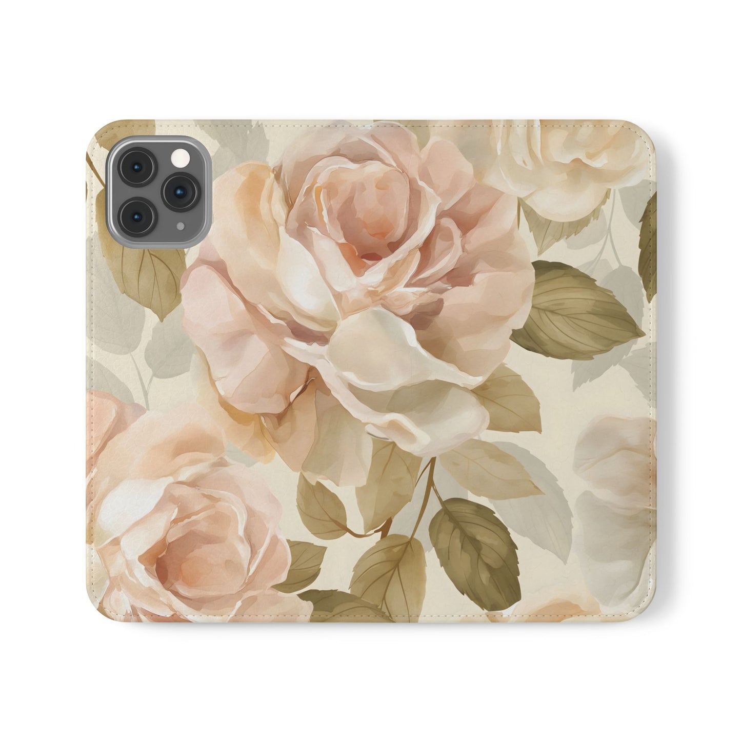 Soft Rose Elegance – iPhone Wallet Case