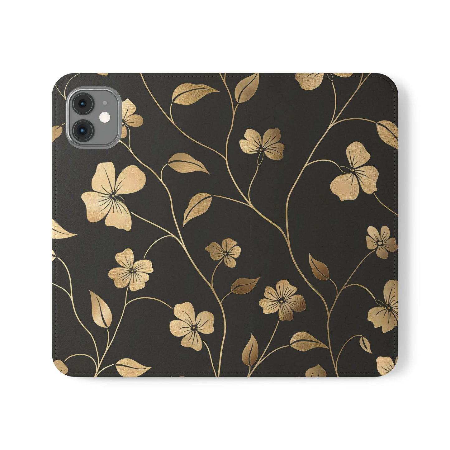 Golden Elegance – iPhone Wallet Case