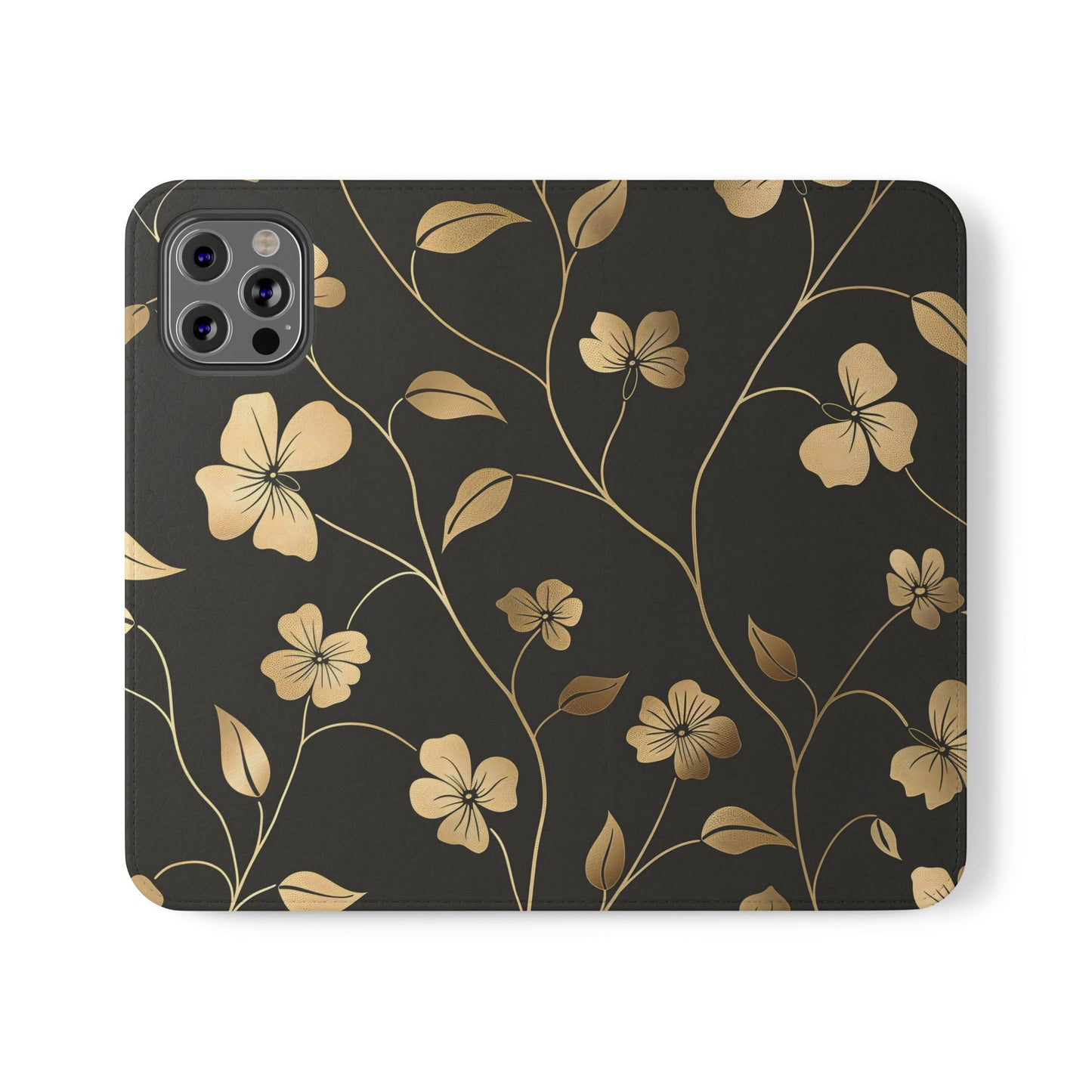 Golden Elegance – iPhone Wallet Case
