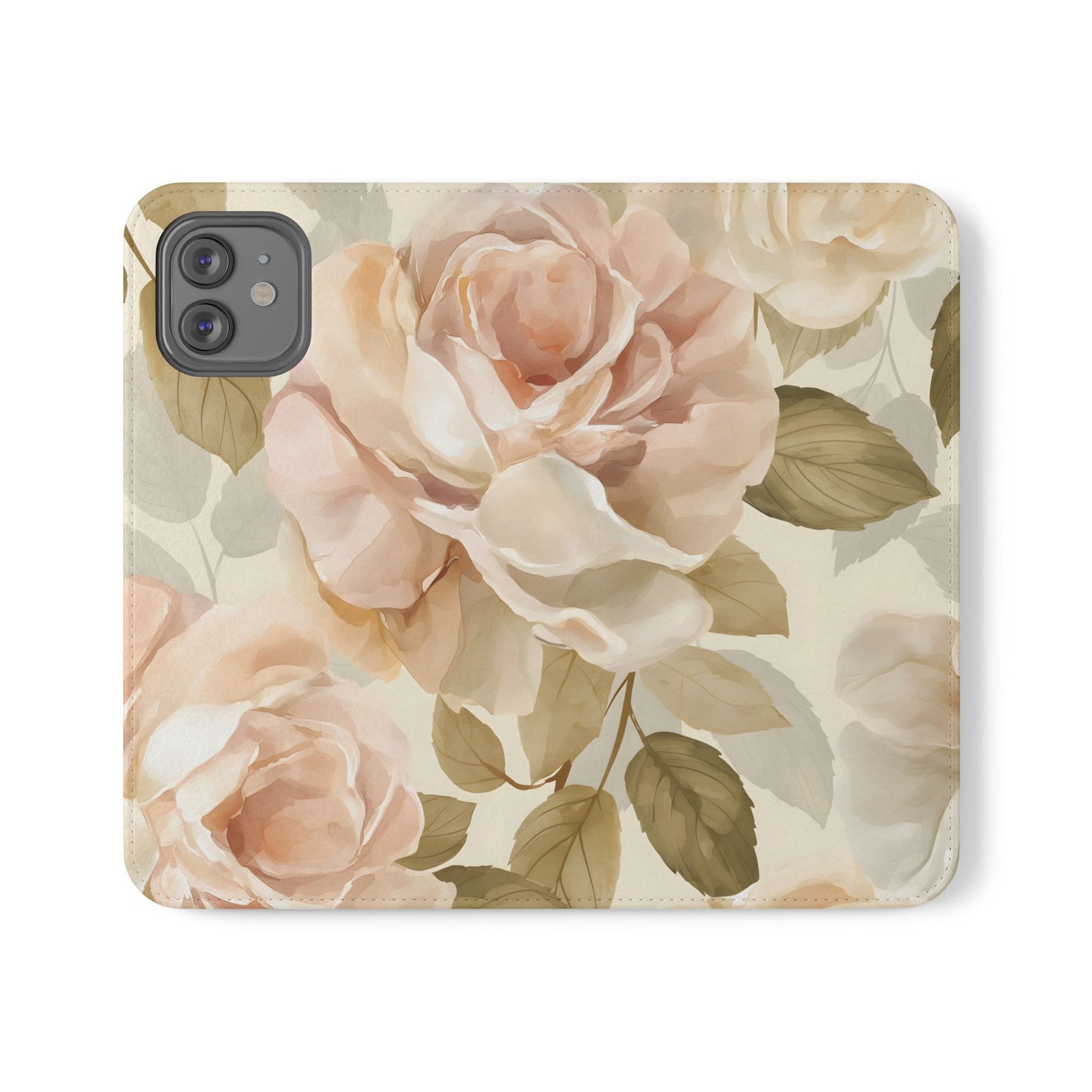 Soft Rose Elegance – iPhone Wallet Case