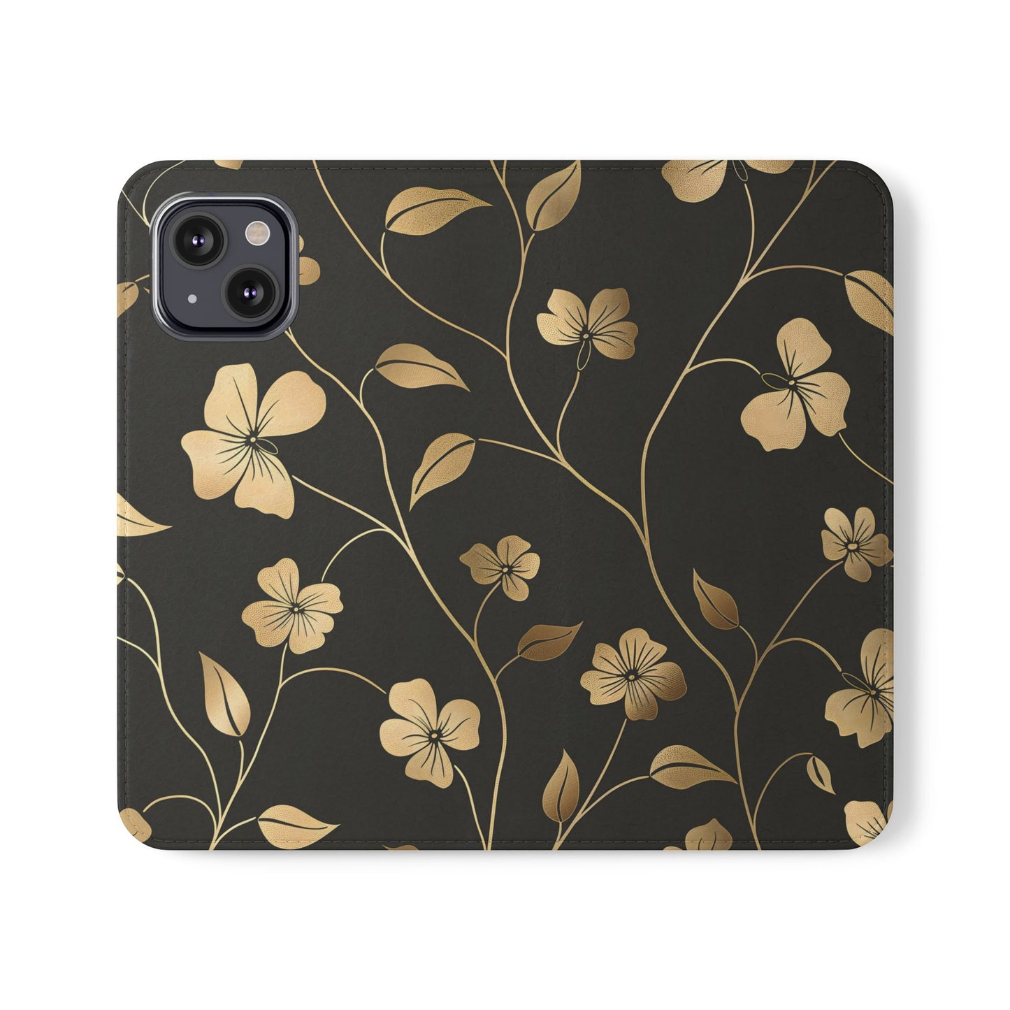 Golden Elegance – iPhone Wallet Case