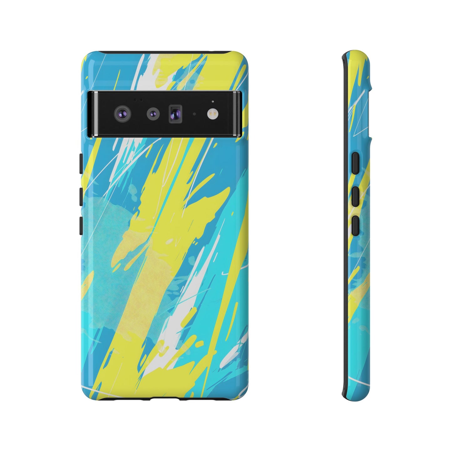 Neon Surge – Tough Glossy Google Pixel Case