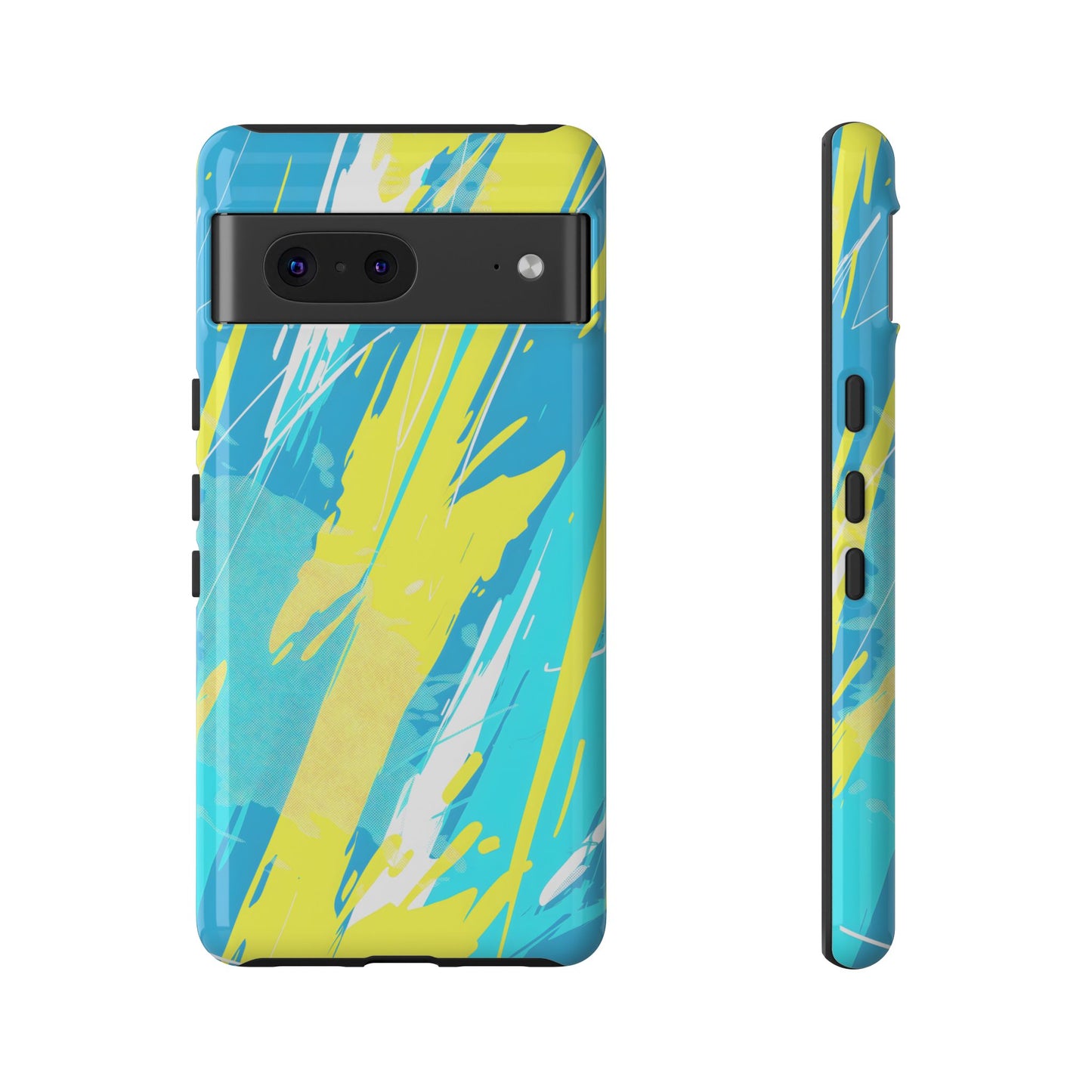 Neon Surge – Tough Glossy Google Pixel Case
