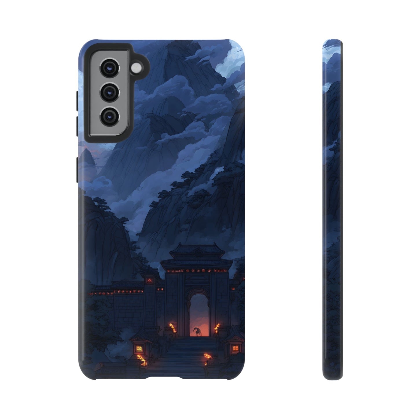 Mountain Fortress โ Tough Glossy Samsung Galaxy Case