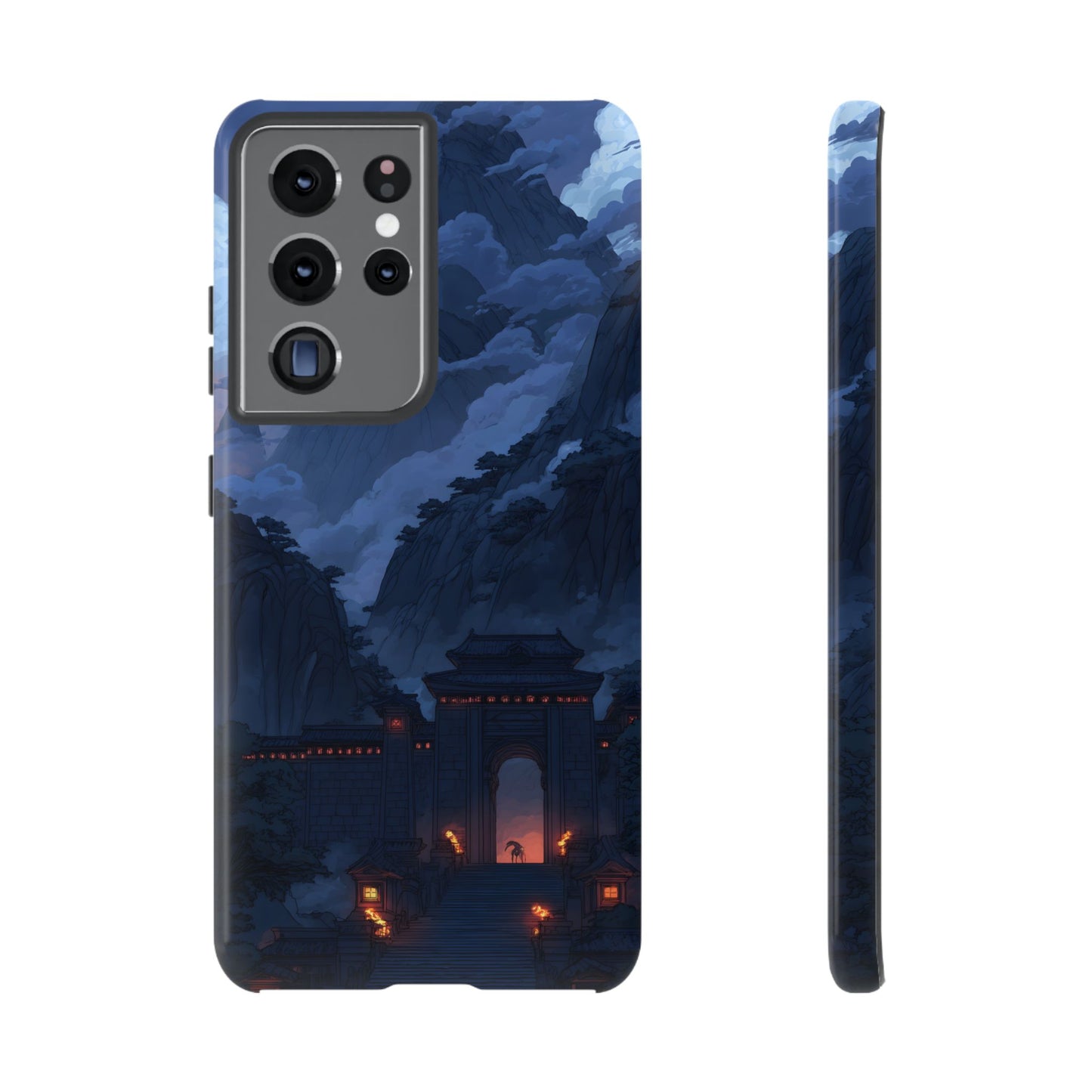 Mountain Fortress โ Tough Glossy Samsung Galaxy Case