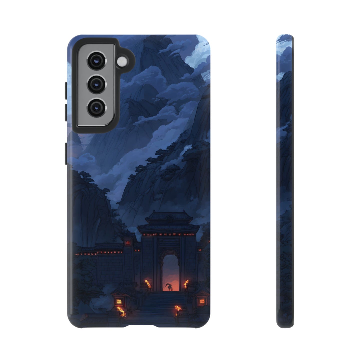 Mountain Fortress โ Tough Glossy Samsung Galaxy Case