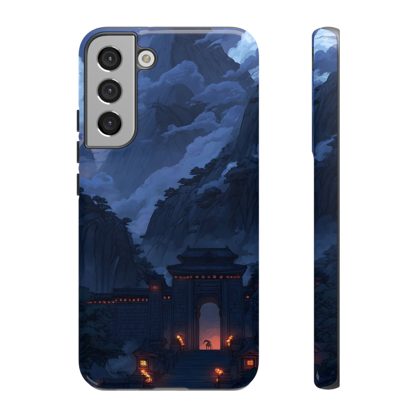 Mountain Fortress โ Tough Glossy Samsung Galaxy Case