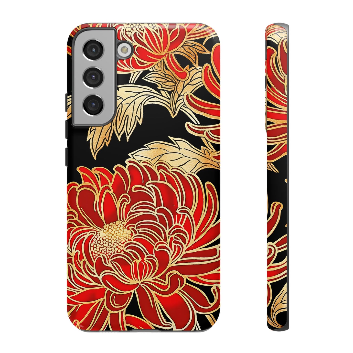 Ember Petals โ Tough Glossy Samsung Galaxy Case