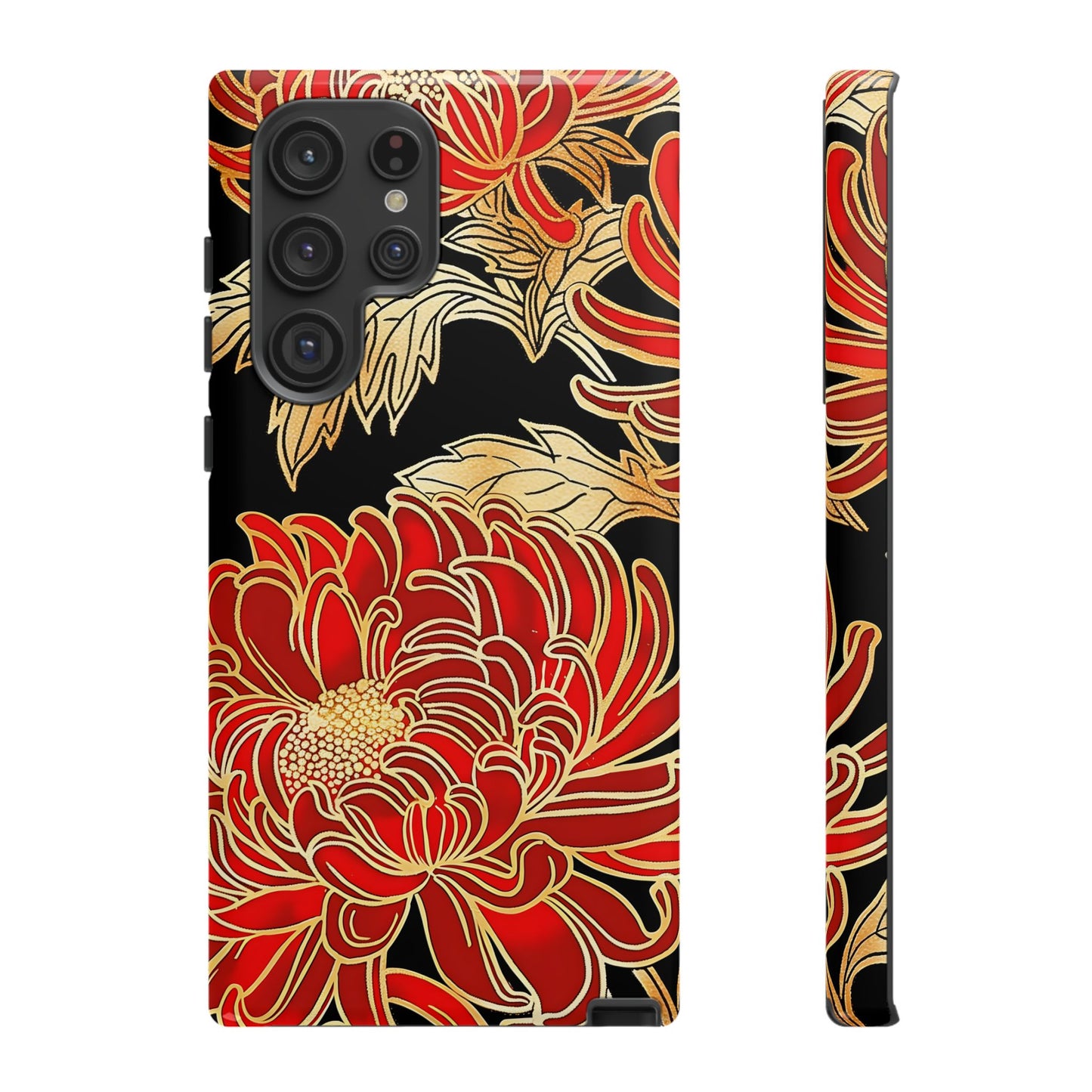 Ember Petals โ Tough Glossy Samsung Galaxy Case