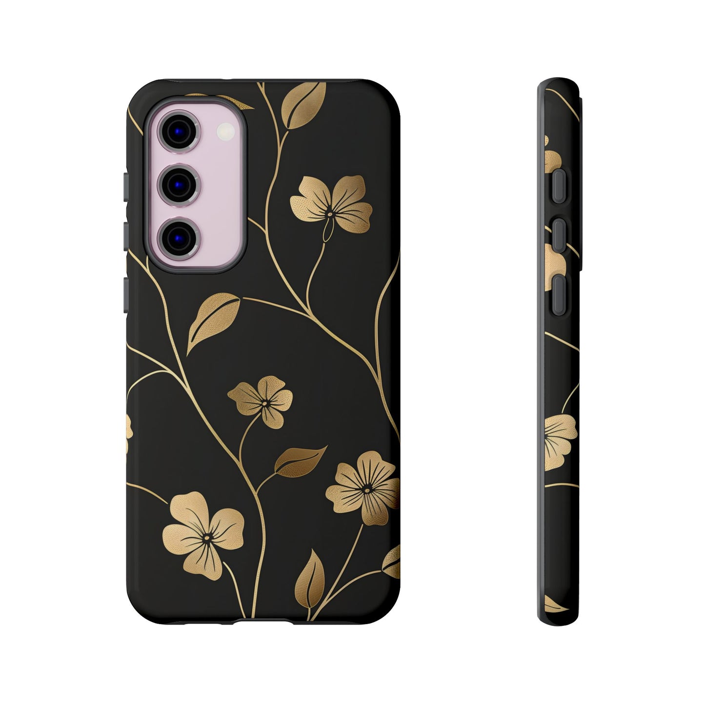 Golden Elegance – Tough Glossy Samsung Galaxy Case