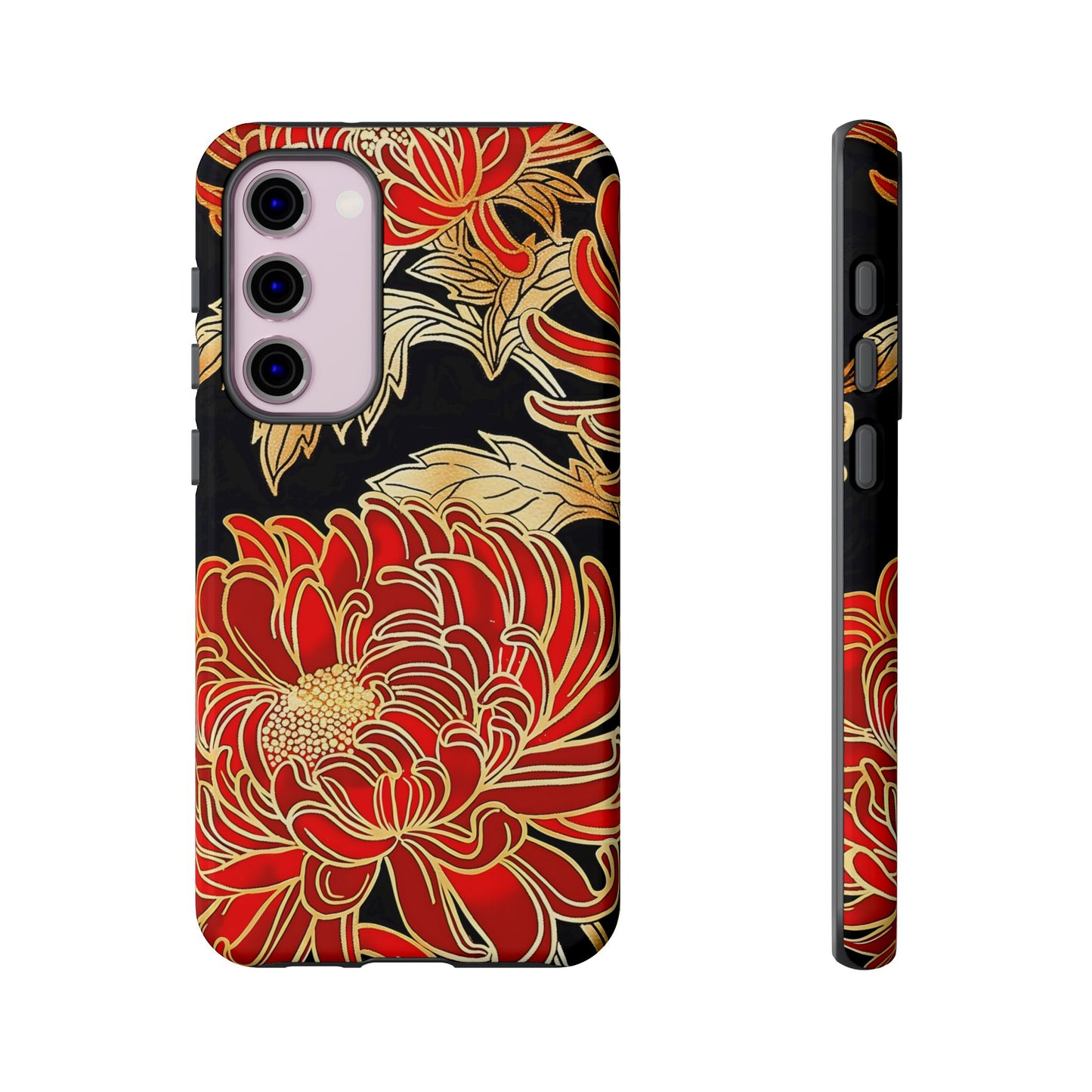 Ember Petals โ Tough Glossy Samsung Galaxy Case