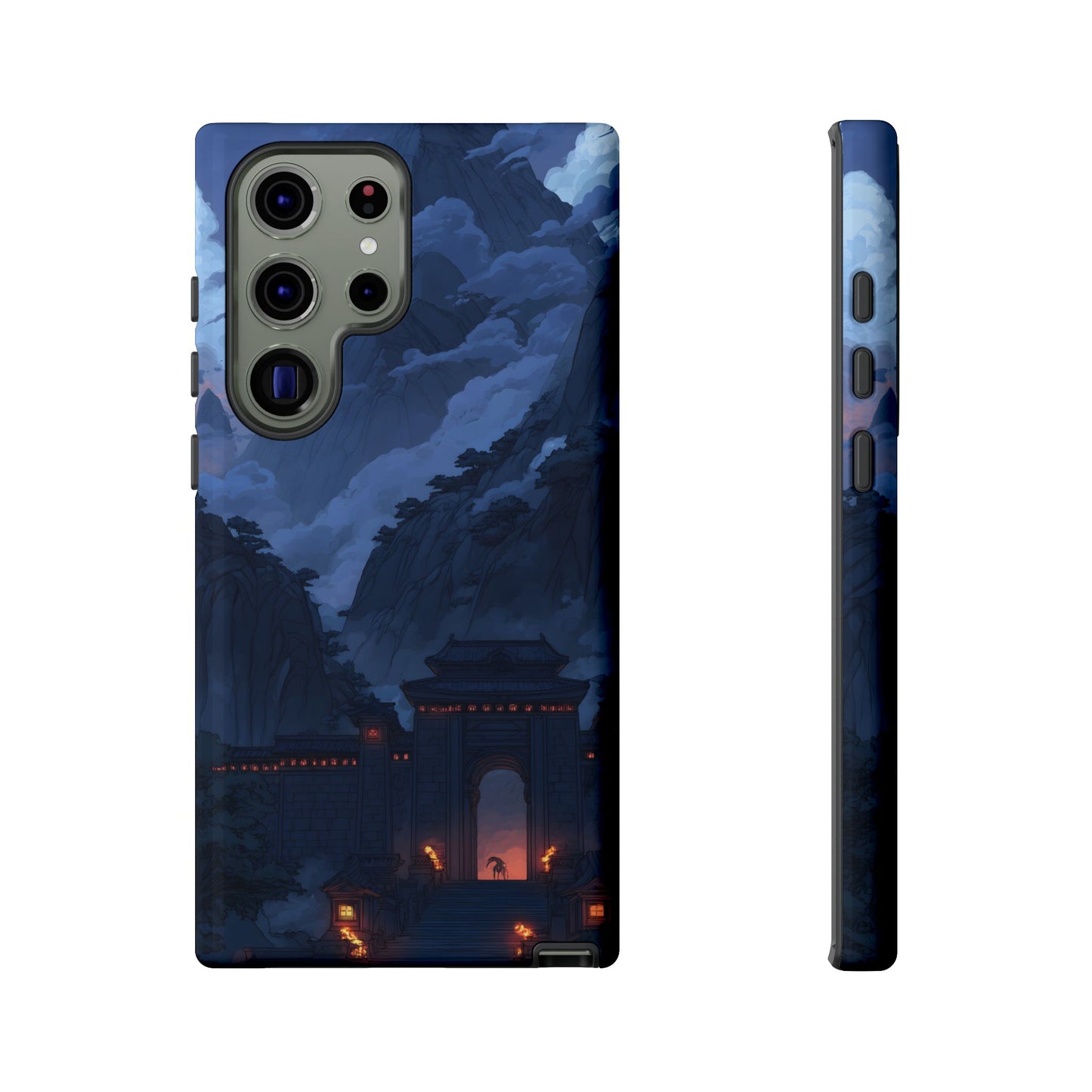 Mountain Fortress โ Tough Glossy Samsung Galaxy Case