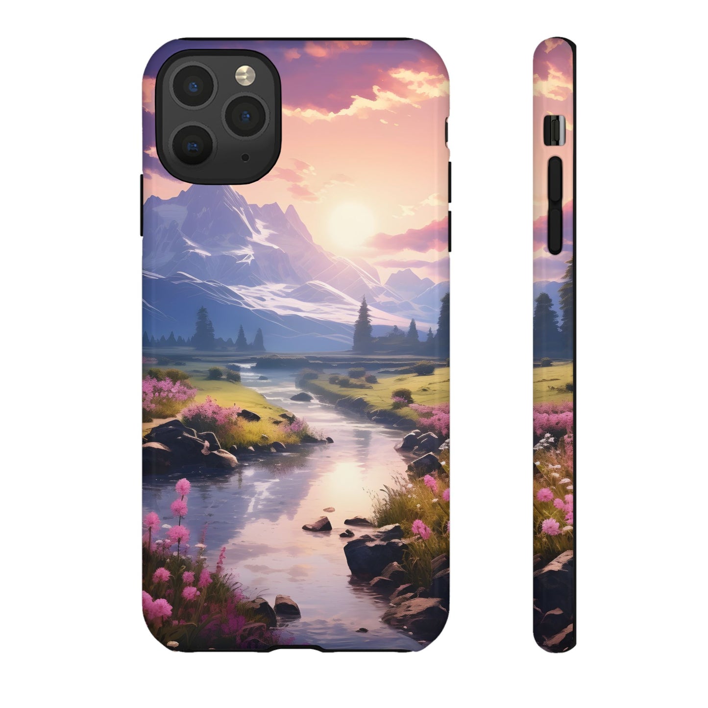 Alpine Dawn โ Tough Glossy iPhone Case