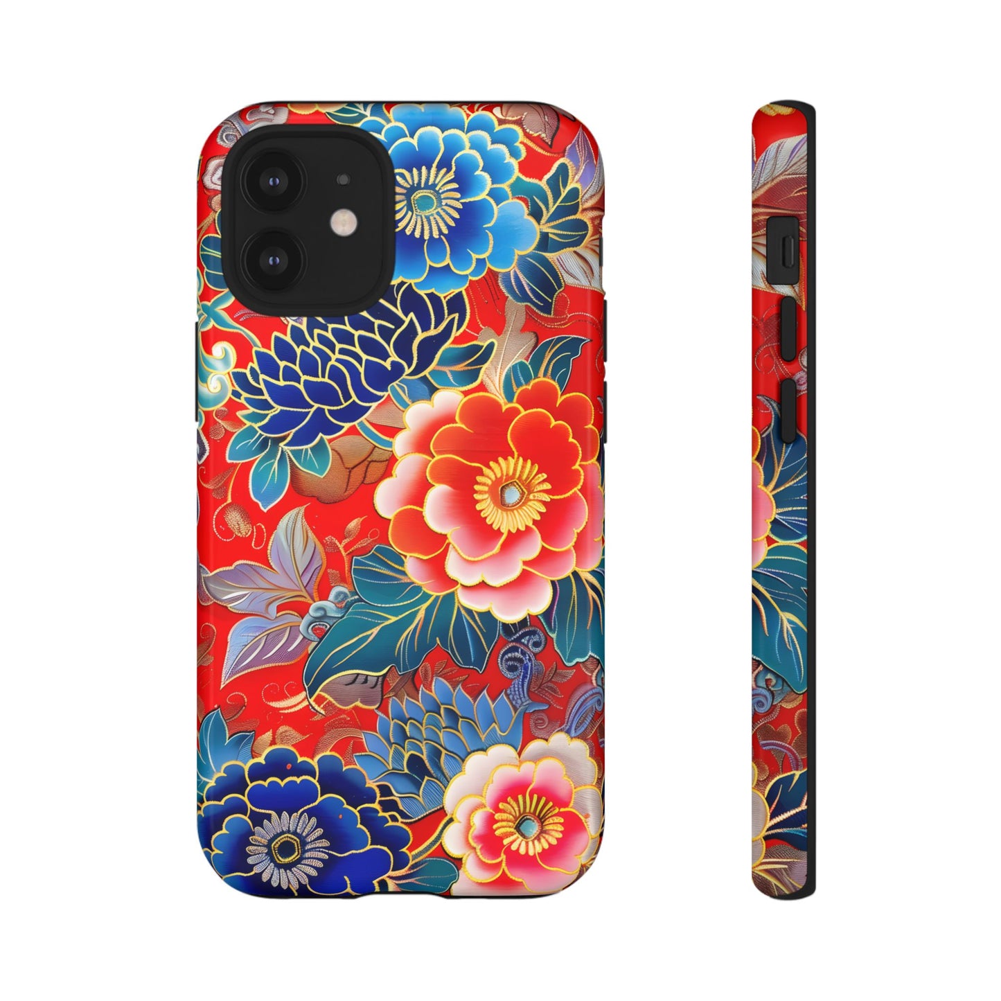 Oriental Blossom โ Tough Glossy iPhone Case