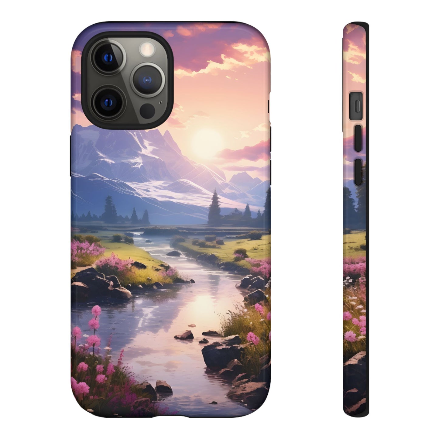 Alpine Dawn โ Tough Glossy iPhone Case