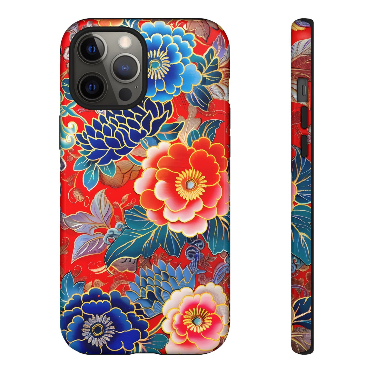 Oriental Blossom โ Tough Glossy iPhone Case