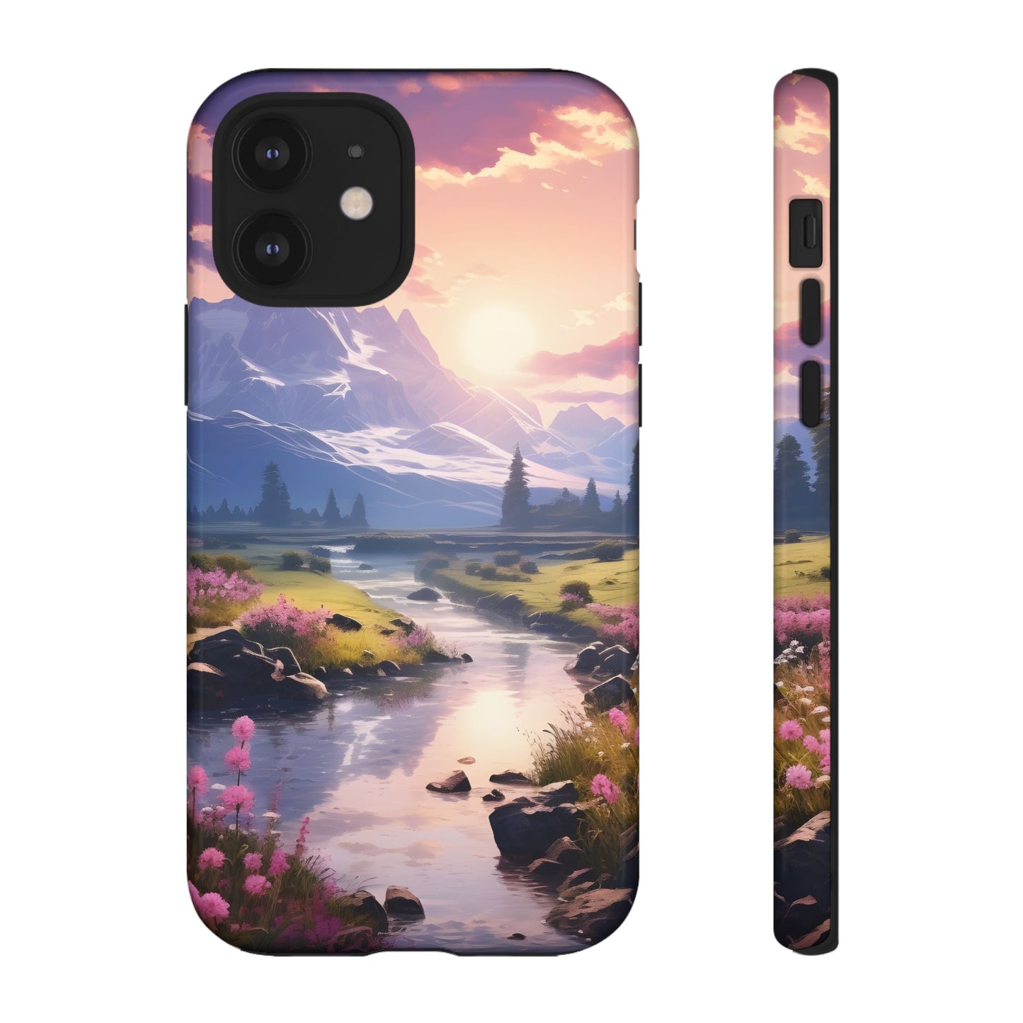 Alpine Dawn โ Tough Glossy iPhone Case